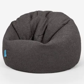 Classic Kids Bean Bag Chair 1-5 yr - Boucle Graphite Grey