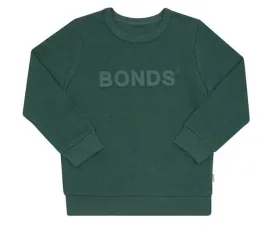 2 x Bonds Kids Tech Sweats Pullover Jumper Green