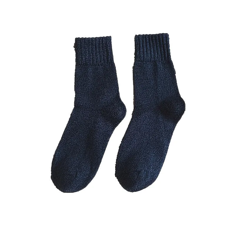 5pairs Men's Warm Thick Wool Socks