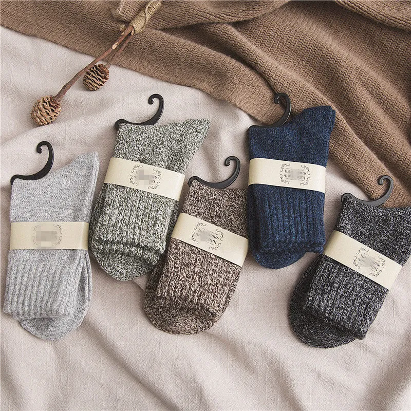 5pairs Men's Warm Thick Wool Socks