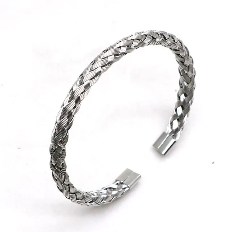 Adjustable Stainless Steel Wrist Bracelet For Men & Boy (Free Size)