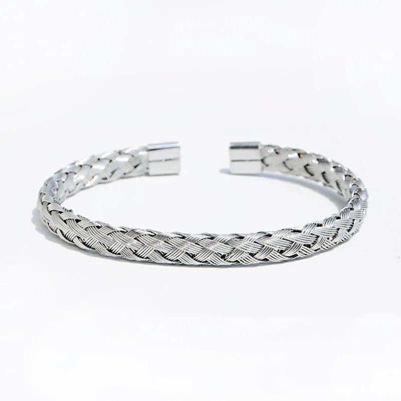 Adjustable Stainless Steel Wrist Bracelet For Men & Boy (Free Size)