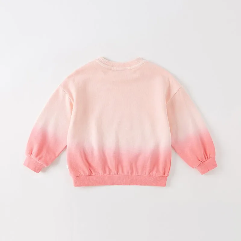 Be Happy Animal Silhouette Unisex Pink Gradient Sweater