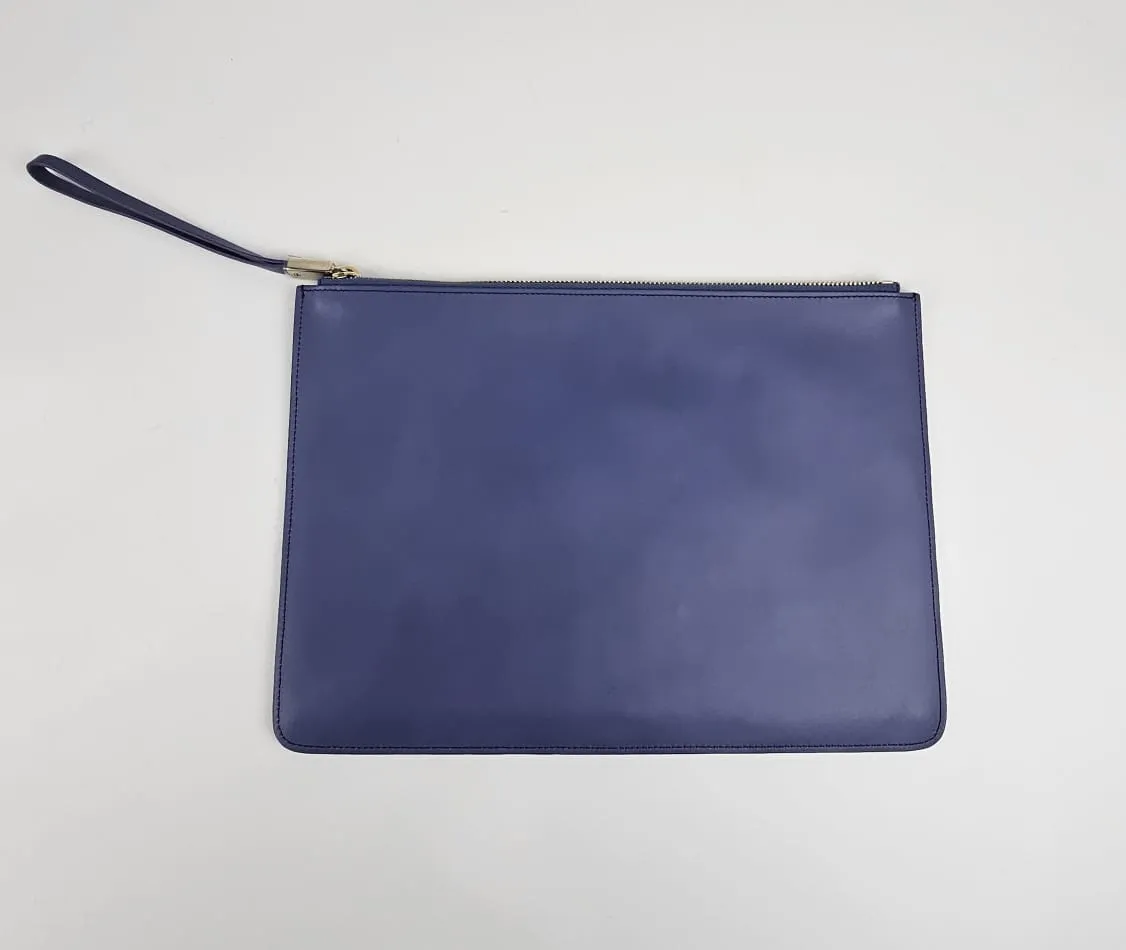 Blue Gommino Zipped Clutch