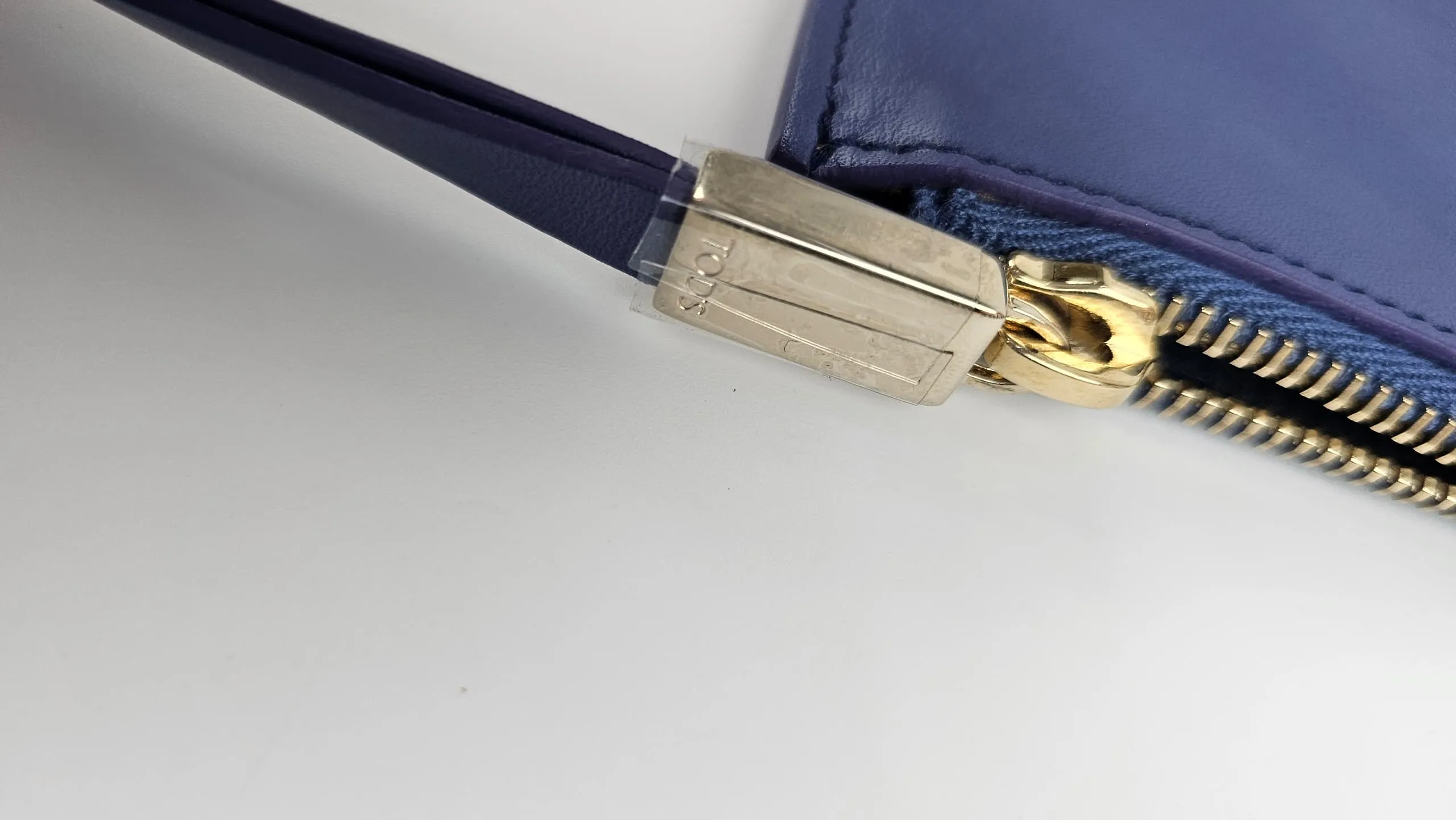 Blue Gommino Zipped Clutch