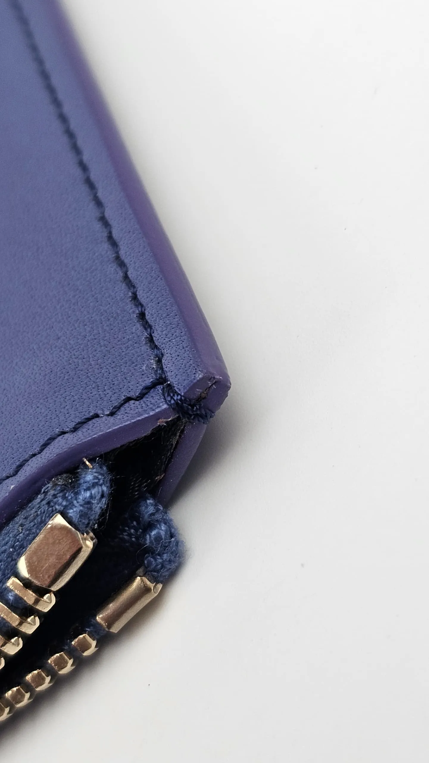 Blue Gommino Zipped Clutch