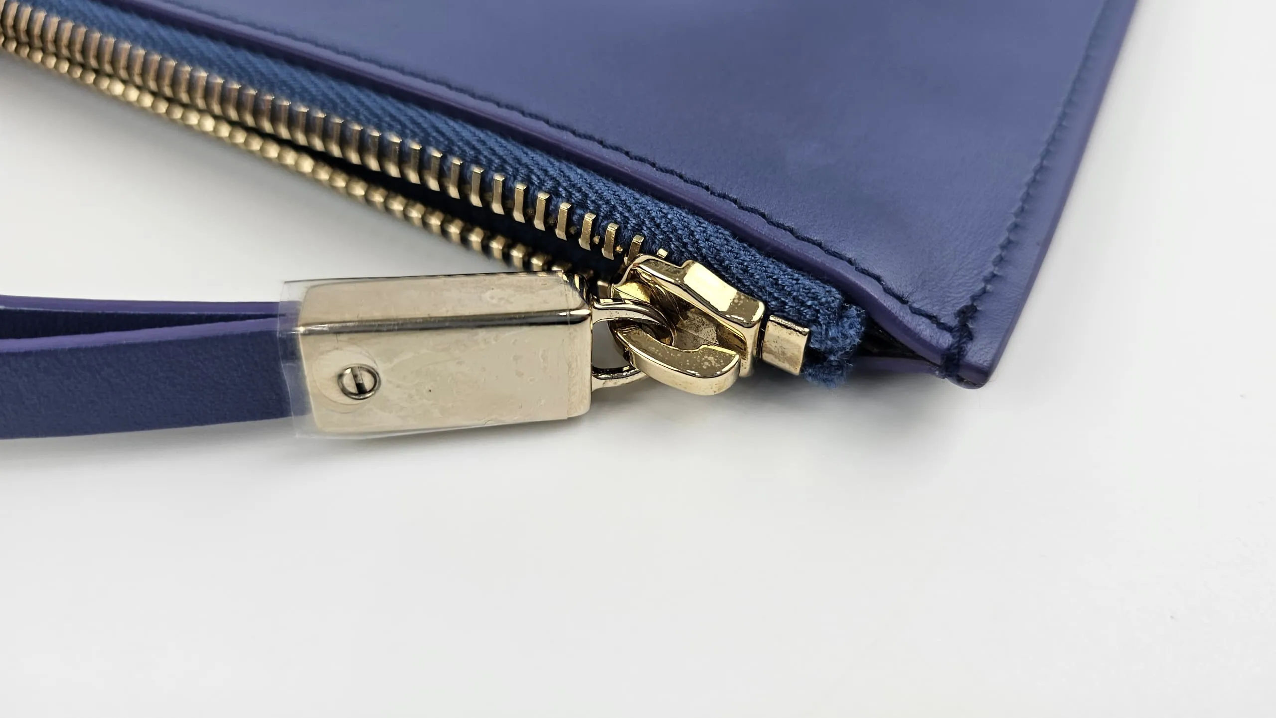 Blue Gommino Zipped Clutch