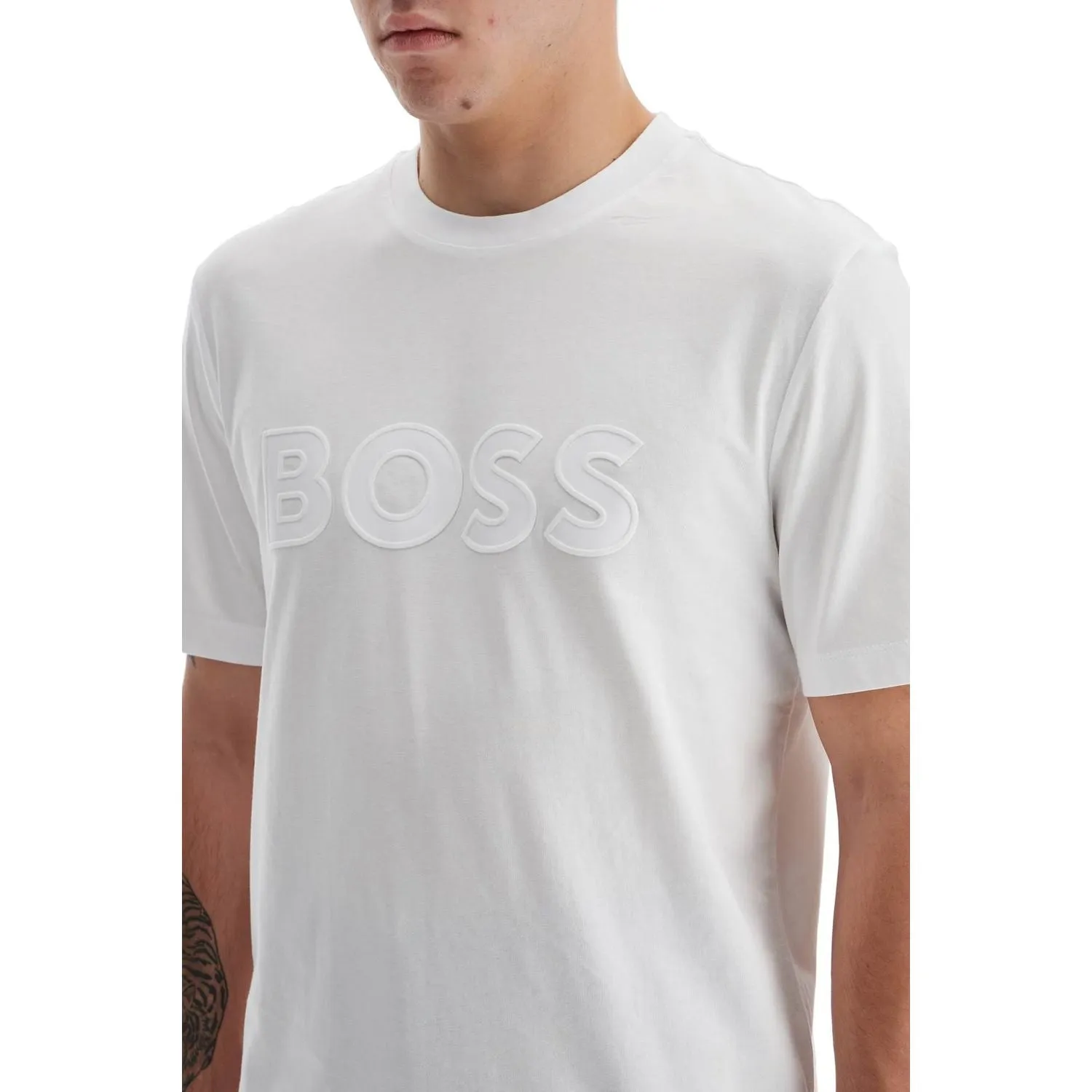 Boss t-shirt with patch logo design