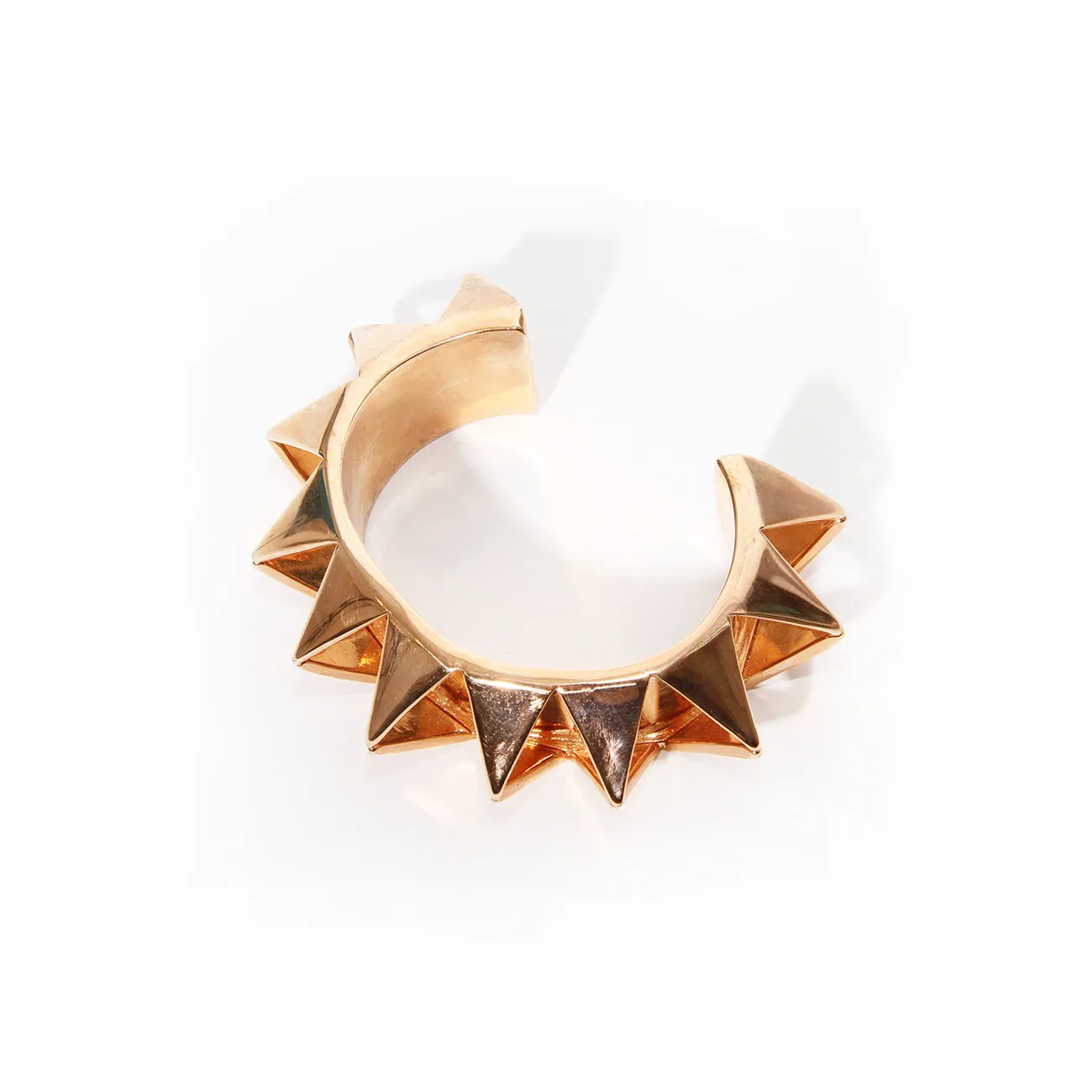 Brass Studded Smile Bracelet