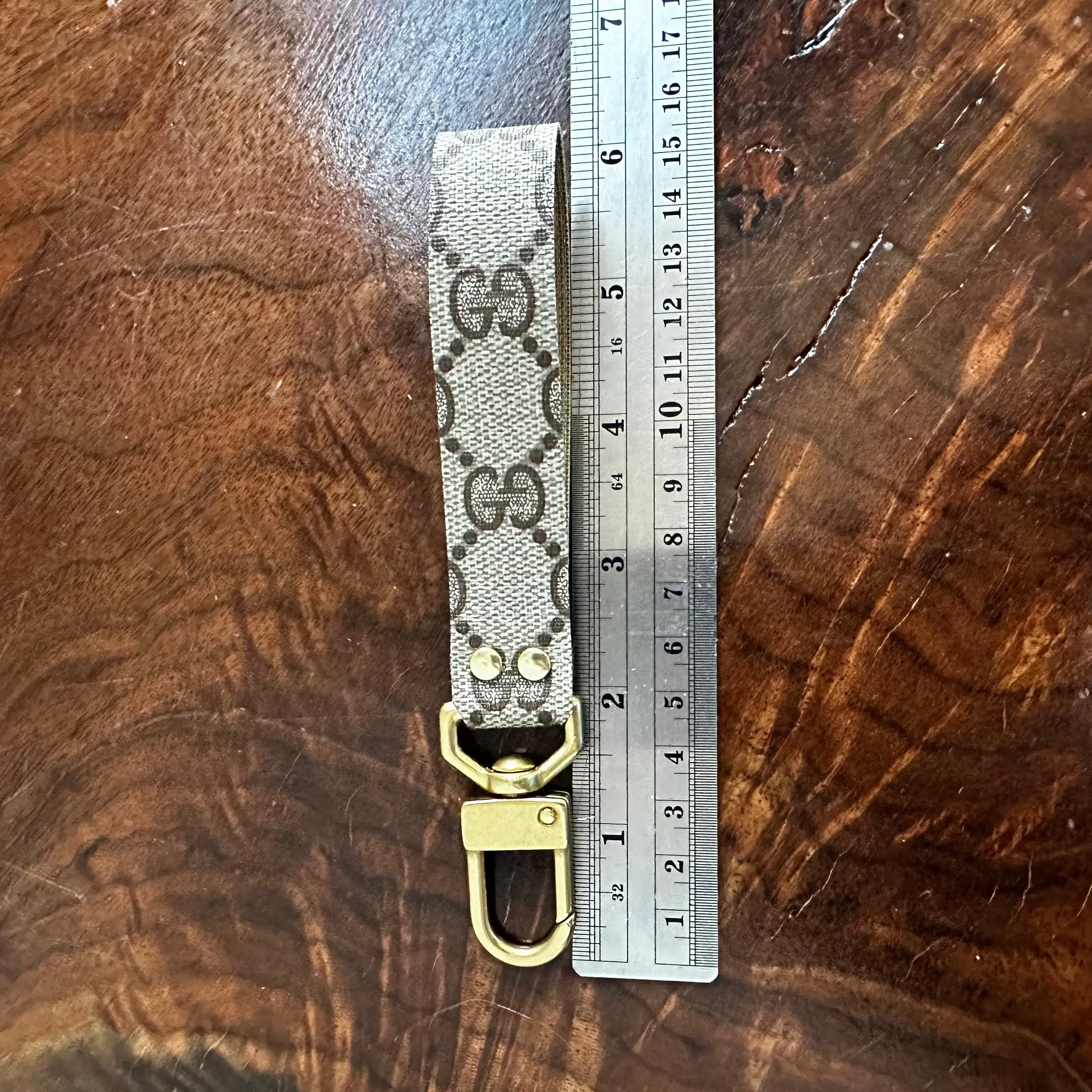 Brown Gucci GG - Canvas Keychain