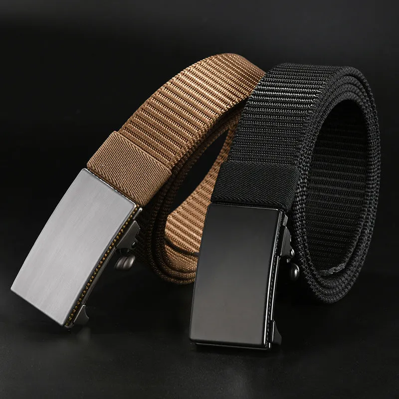 Buckle Belt Nylon Canvas Belt Outdoor Leisure Breathable Belt