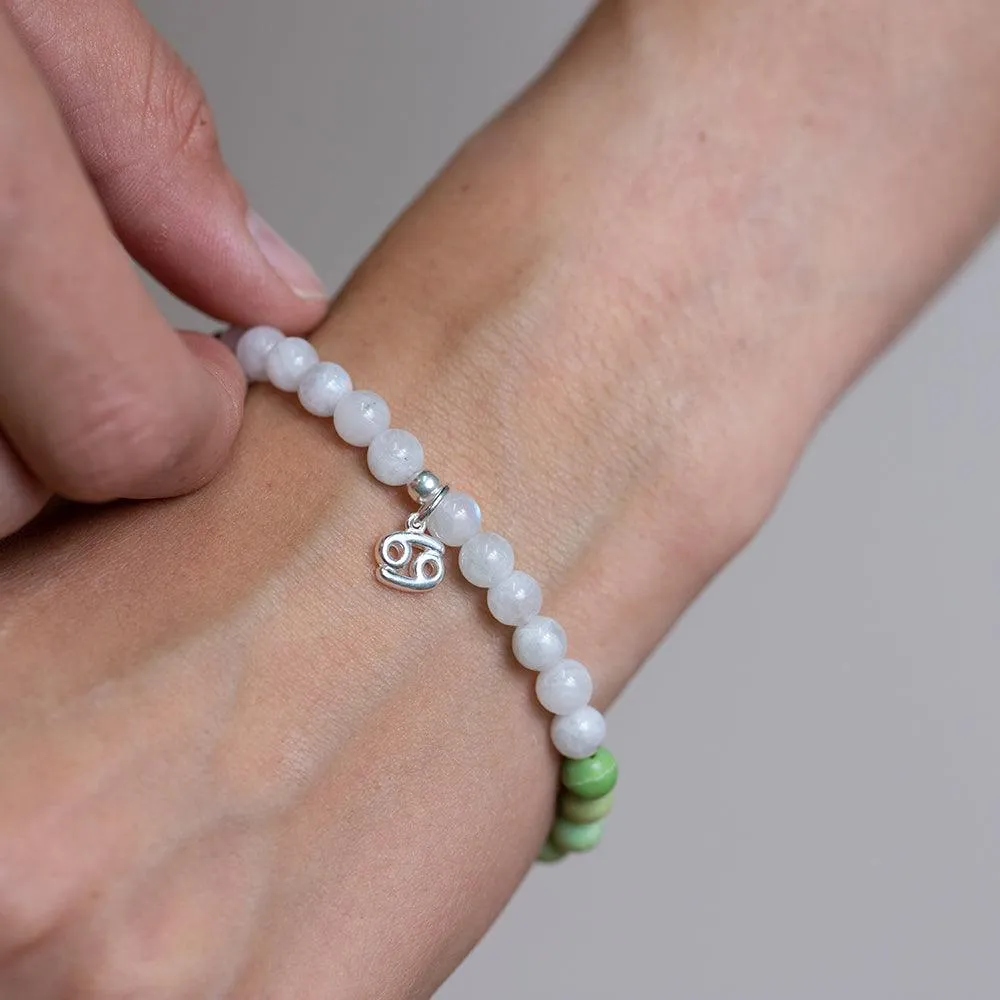 Cancer Birthstone Gemstone Bracelet