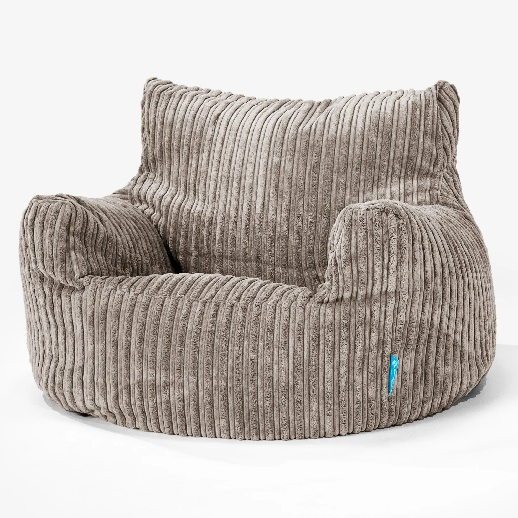 Children's Armchair Bean Bag 3-8 yr - Cord Dovetail Grey