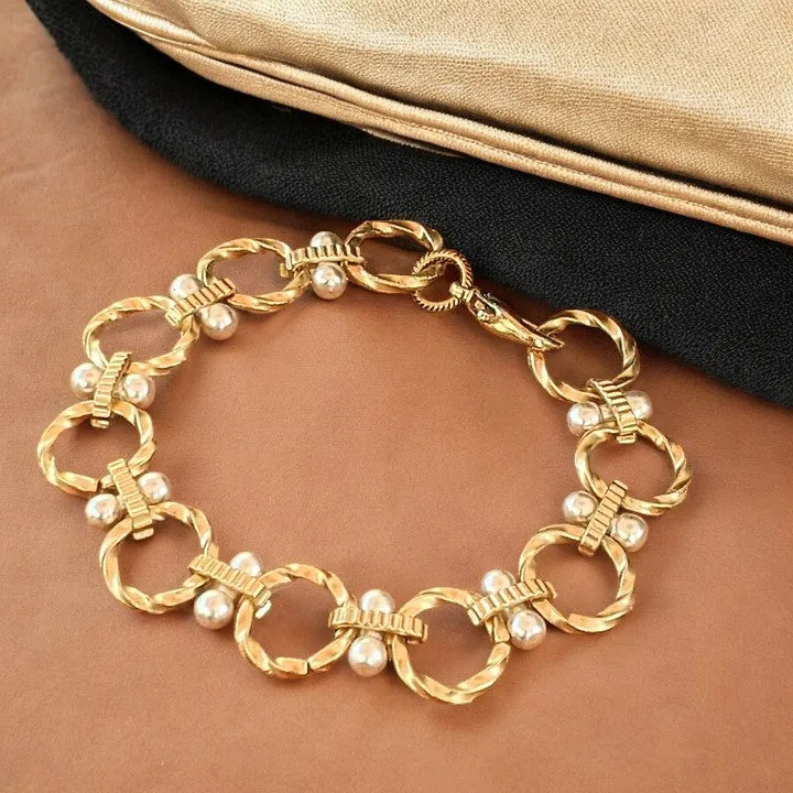 Chunky Two-Tone Chain Bracelet