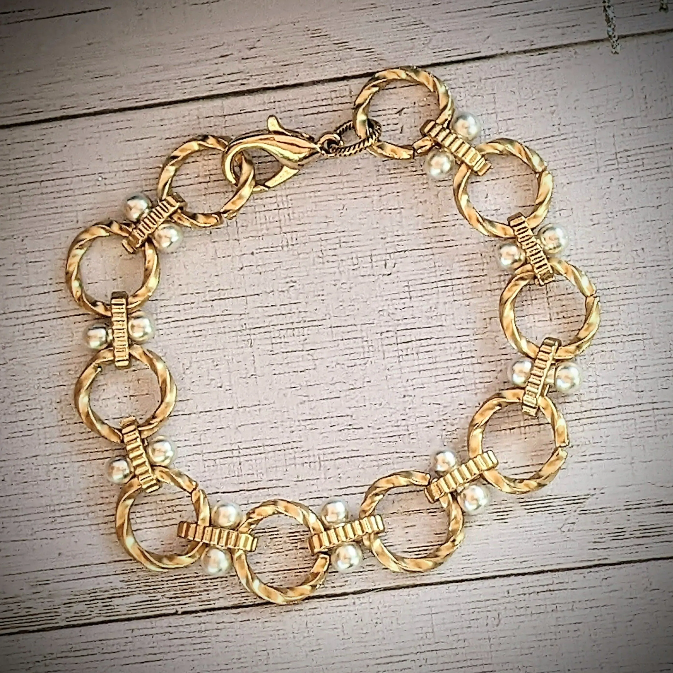 Chunky Two-Tone Chain Bracelet