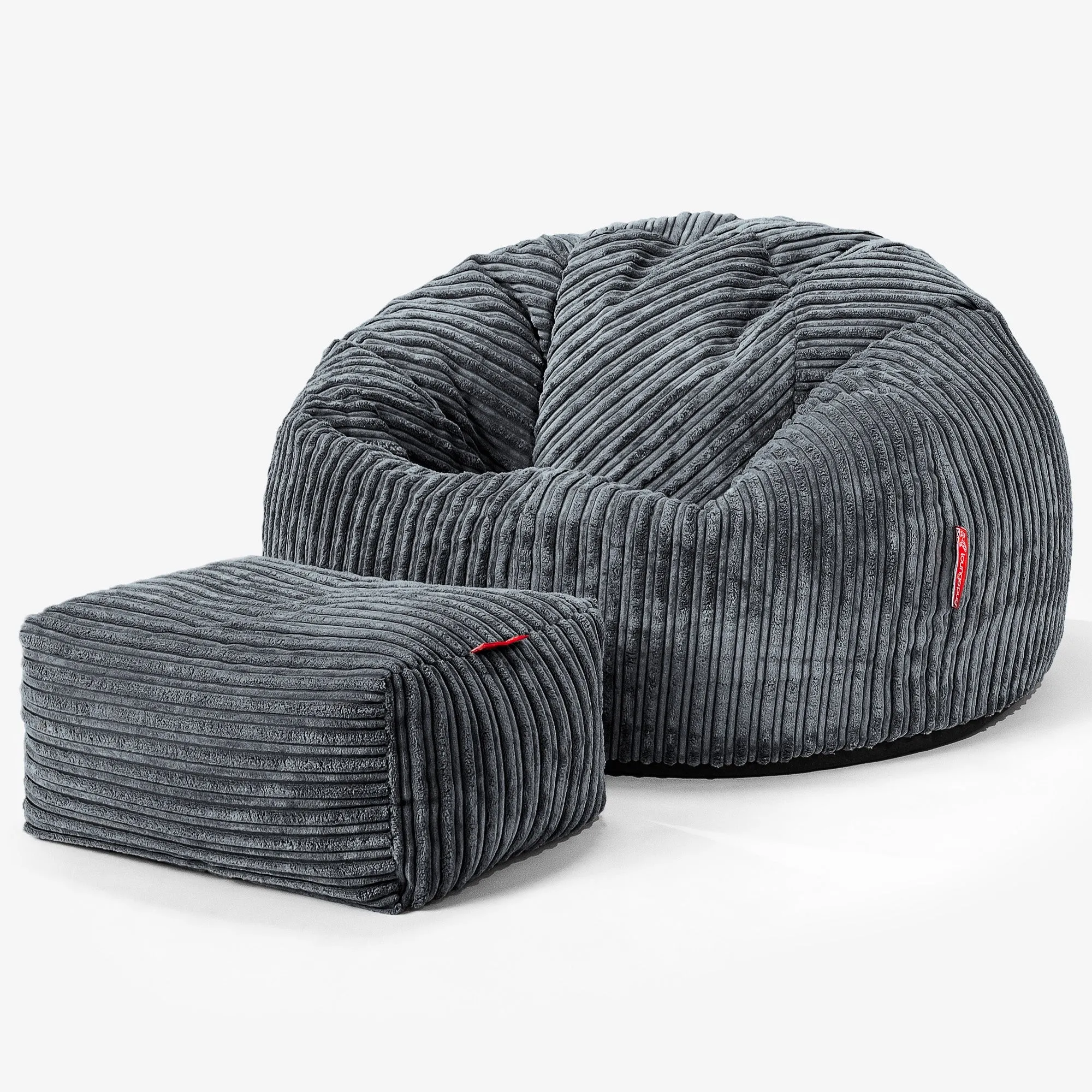 Classic Bean Bag Chair - Cord Slate Grey