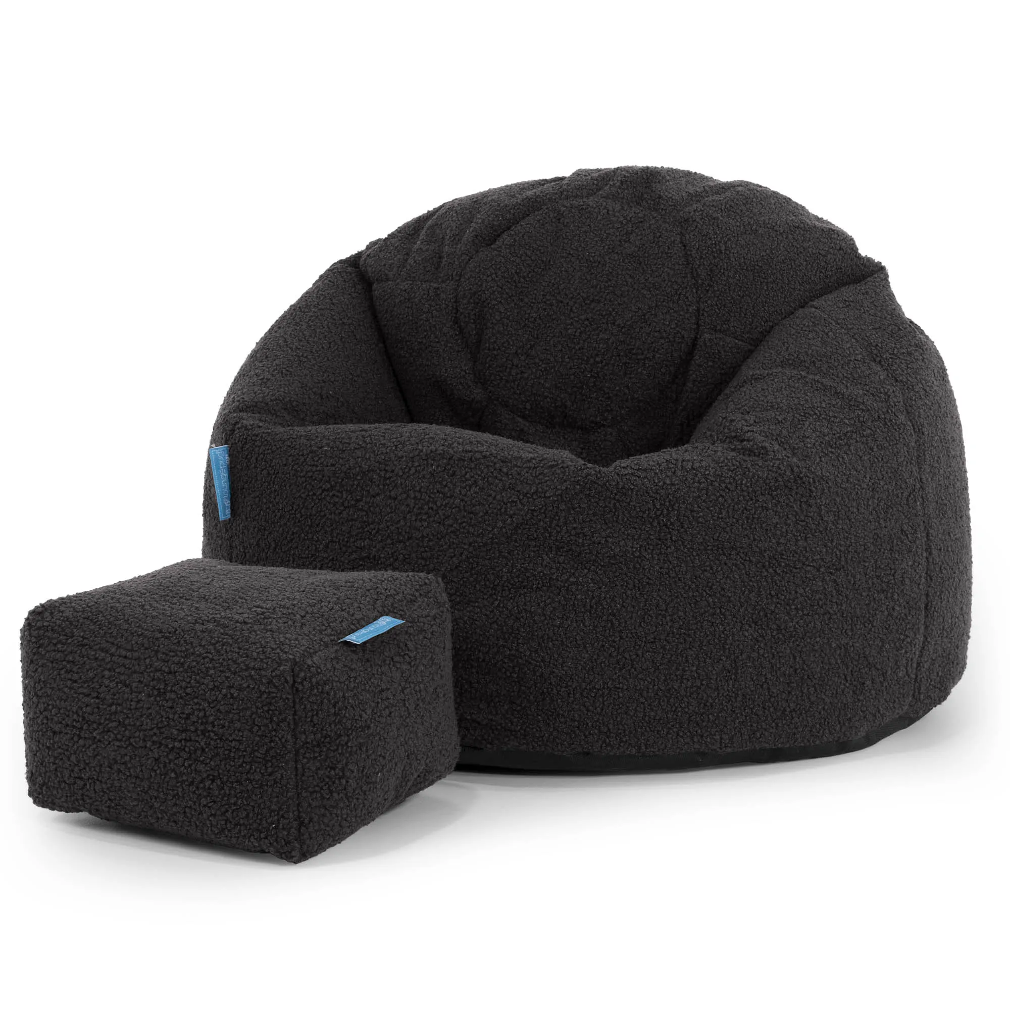 Classic Kids Bean Bag Chair 1-5 yr - Boucle Graphite Grey