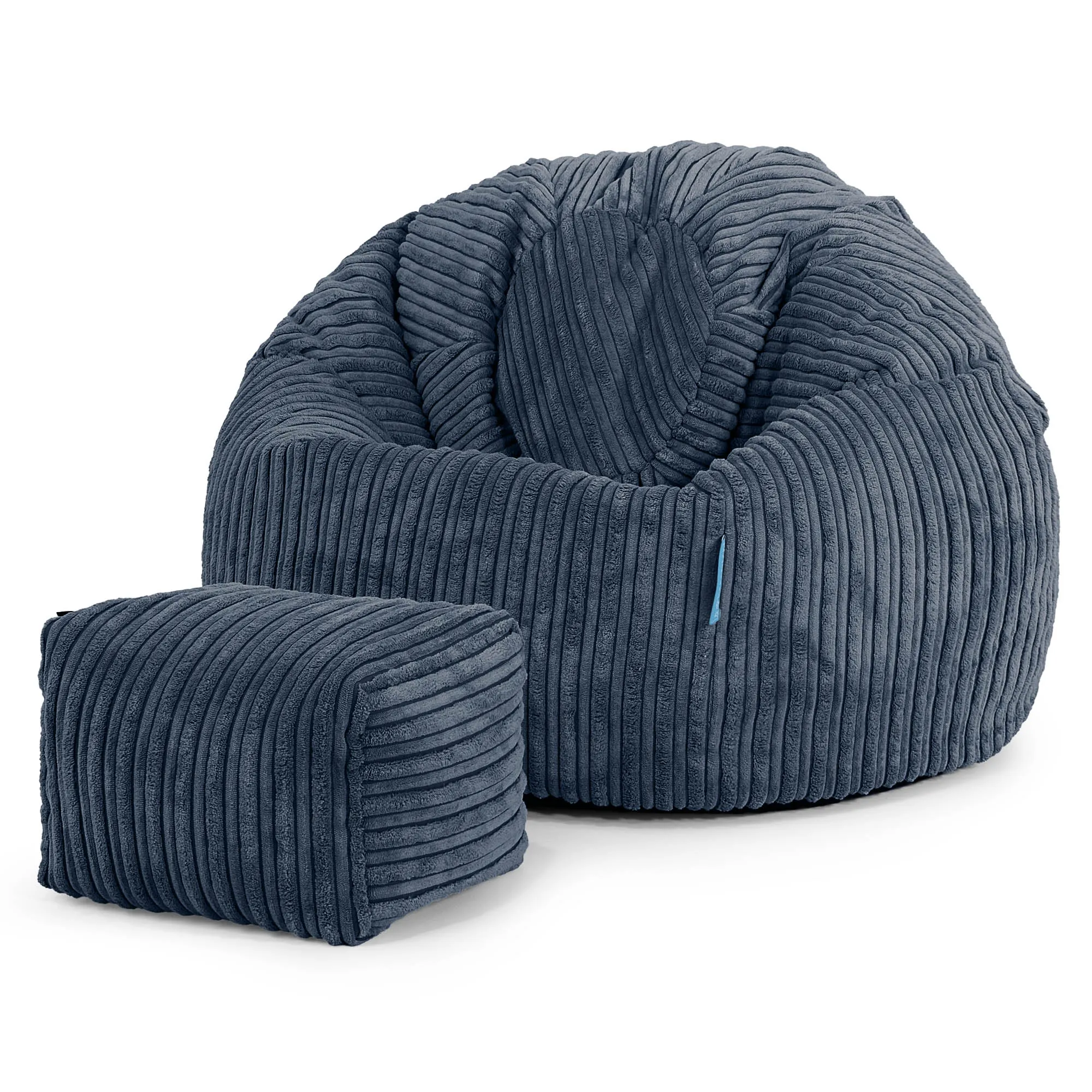 Classic Kids Bean Bag Chair 1-5 yr - Cord Navy Blue