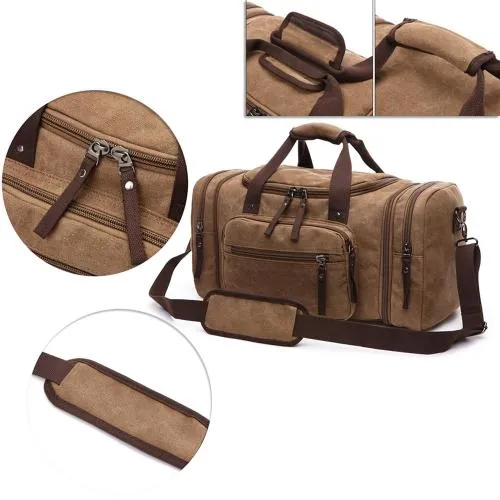 Classy Men Canvas Weekend Bag - 6 Colors