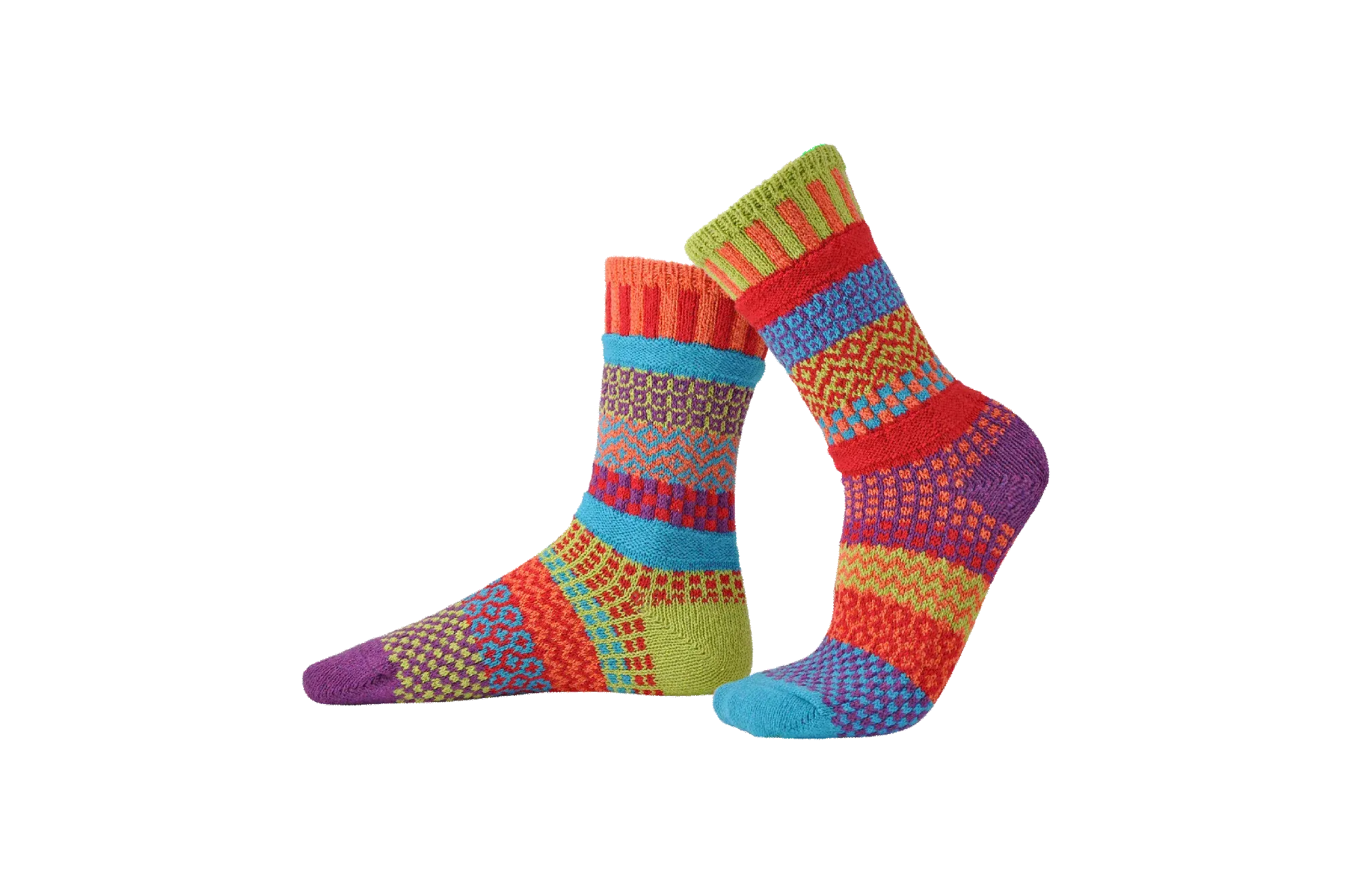 Cosmos Recycled Cotton Crew Socks