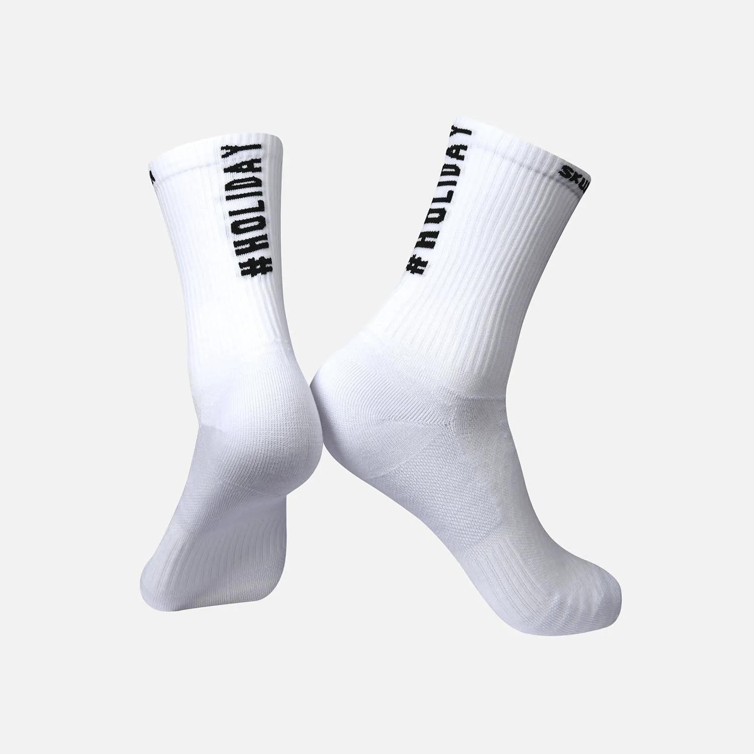 Cotton Blend Socks White Holiday II A