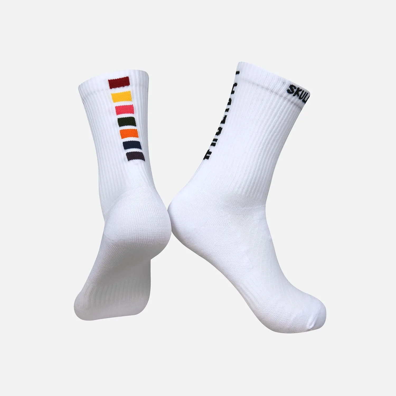 Cotton Blend Socks White Holiday II A