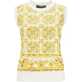 Dolce & Gabbana "silk sleeveless top with mai