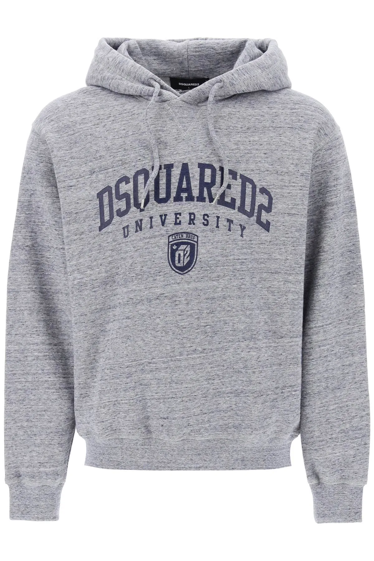 Dsquared2 logo print melange hoodie