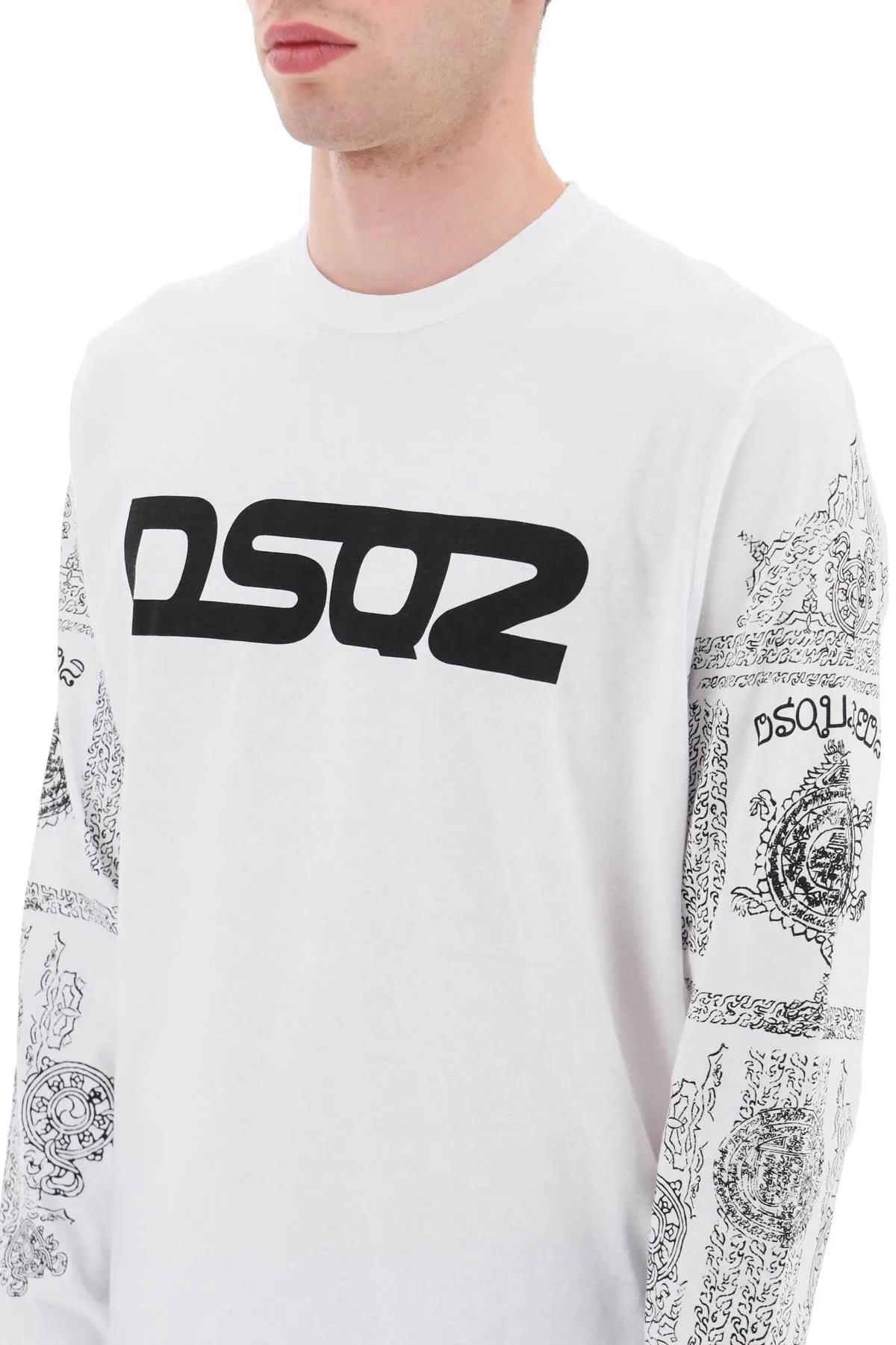 Dsquared2 long-sleeved t-shirt with prints