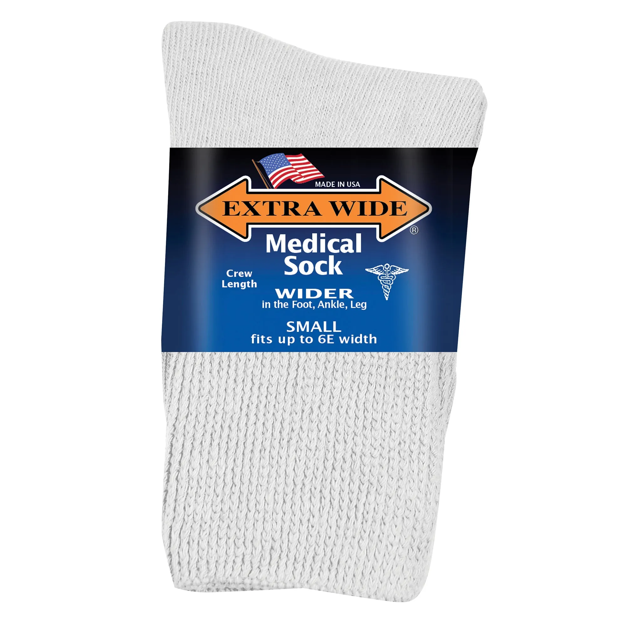 Extra Wide Medical Crew Socks