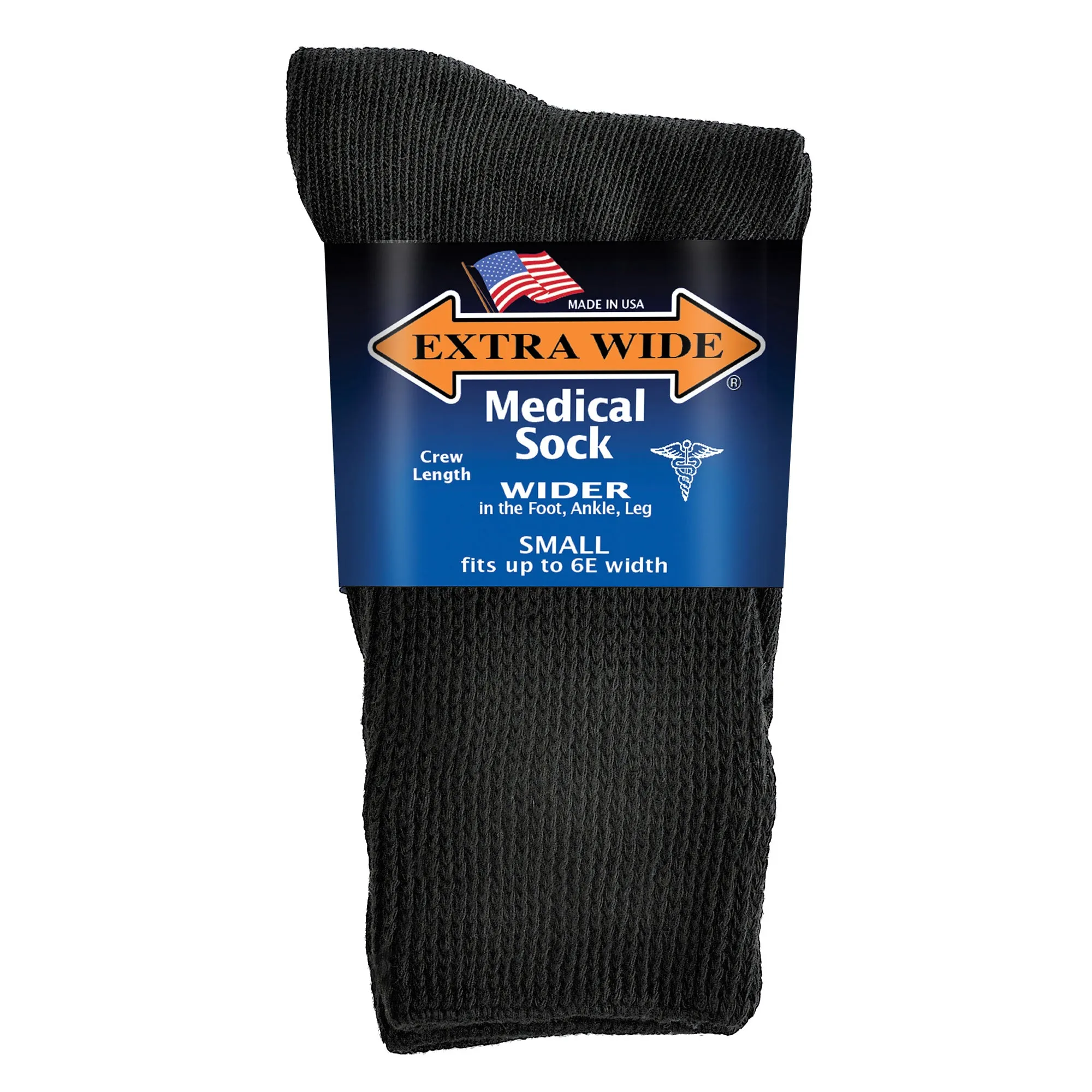 Extra Wide Medical Crew Socks