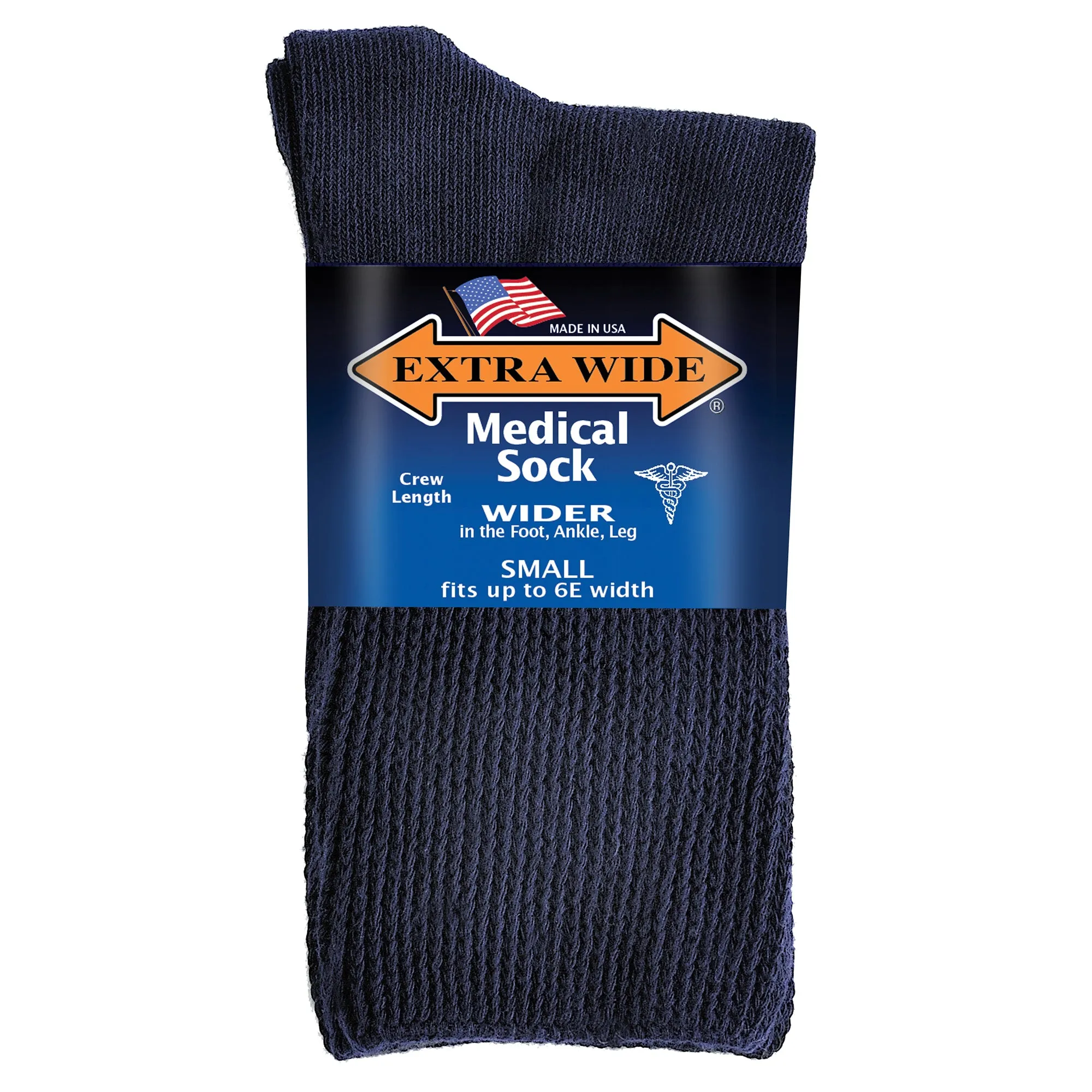 Extra Wide Medical Crew Socks