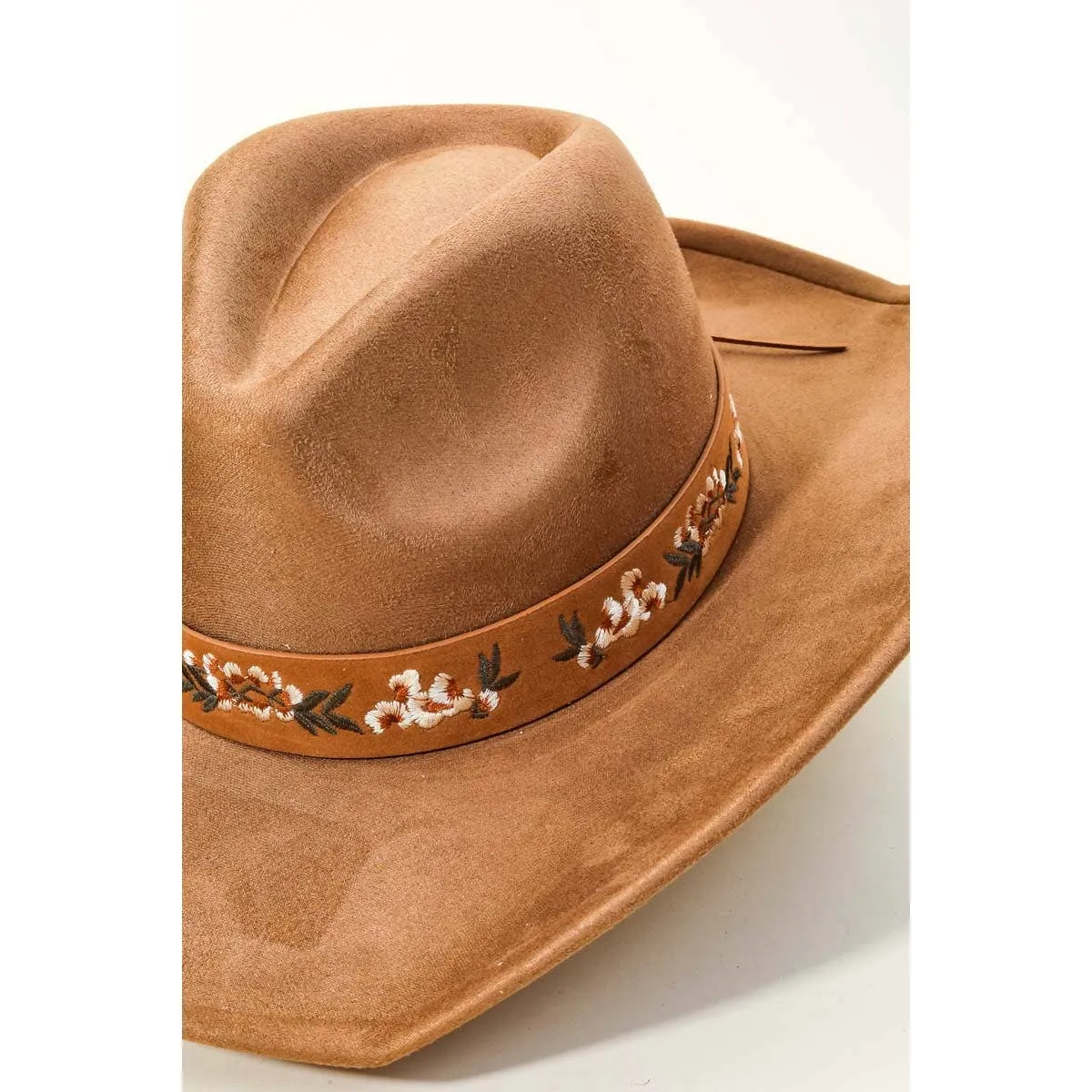 Floral Strap Cowboy Hat