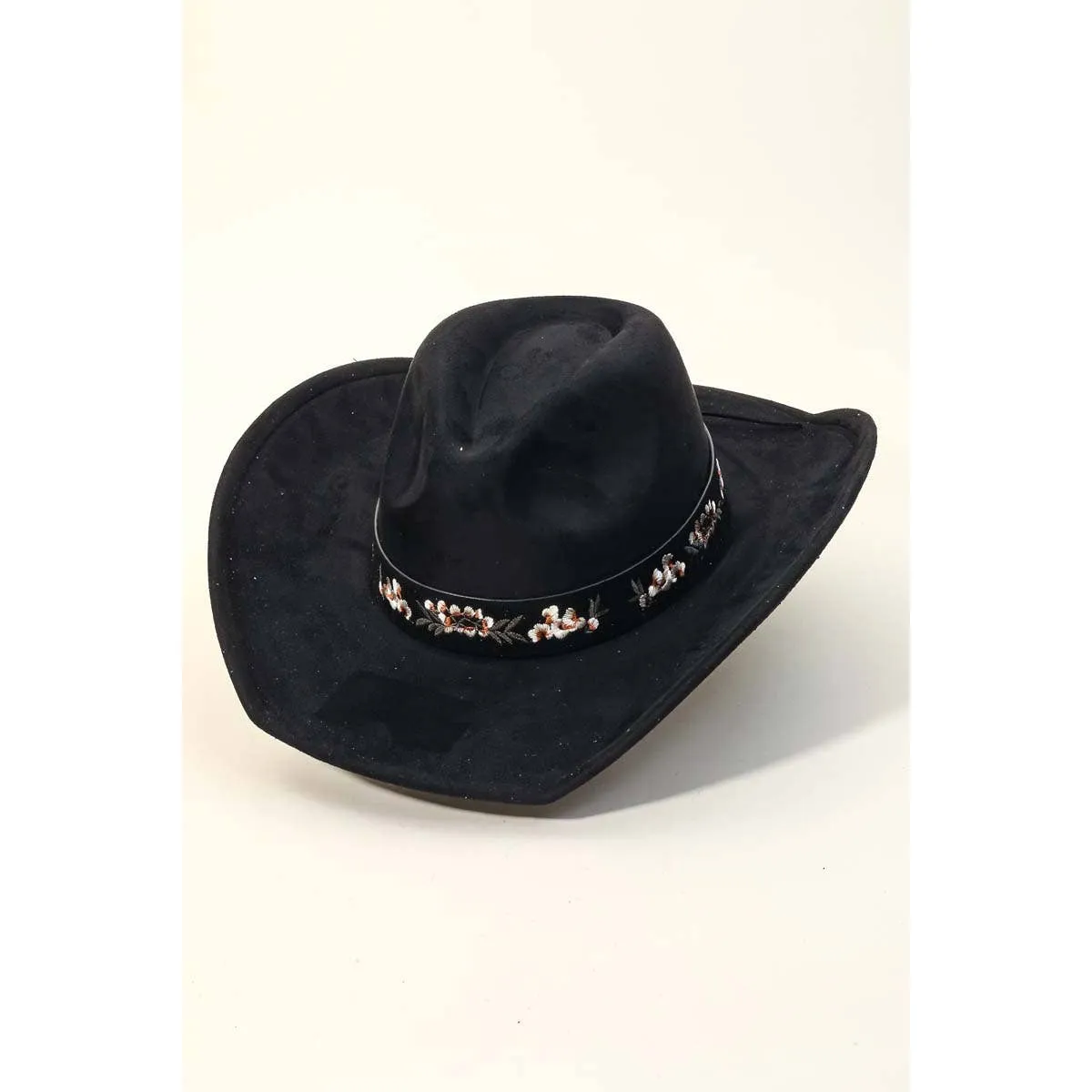 Floral Strap Cowboy Hat