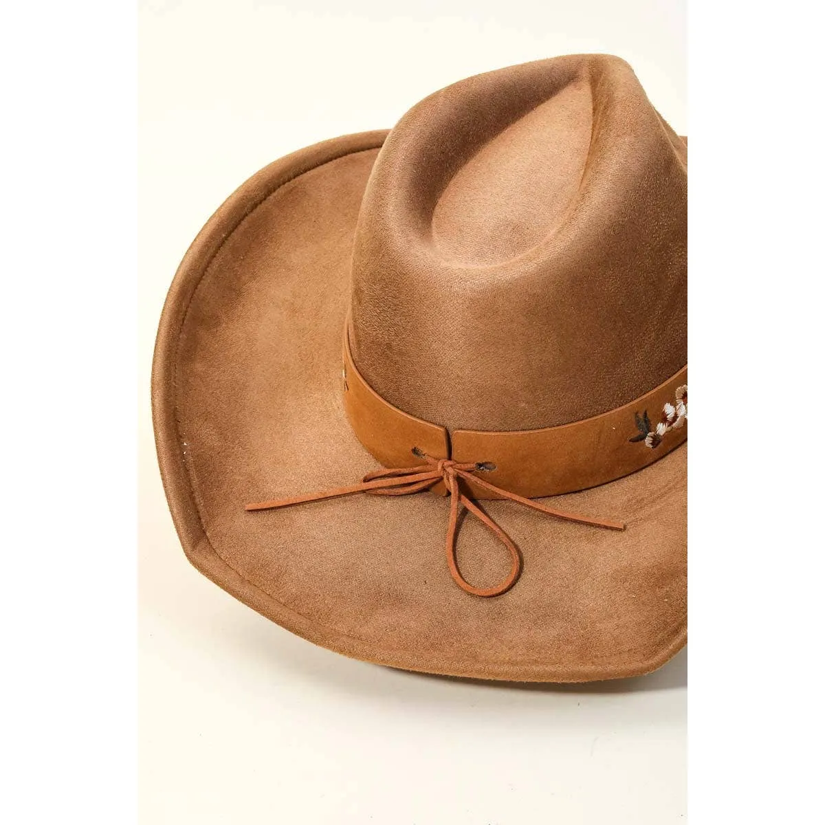 Floral Strap Cowboy Hat