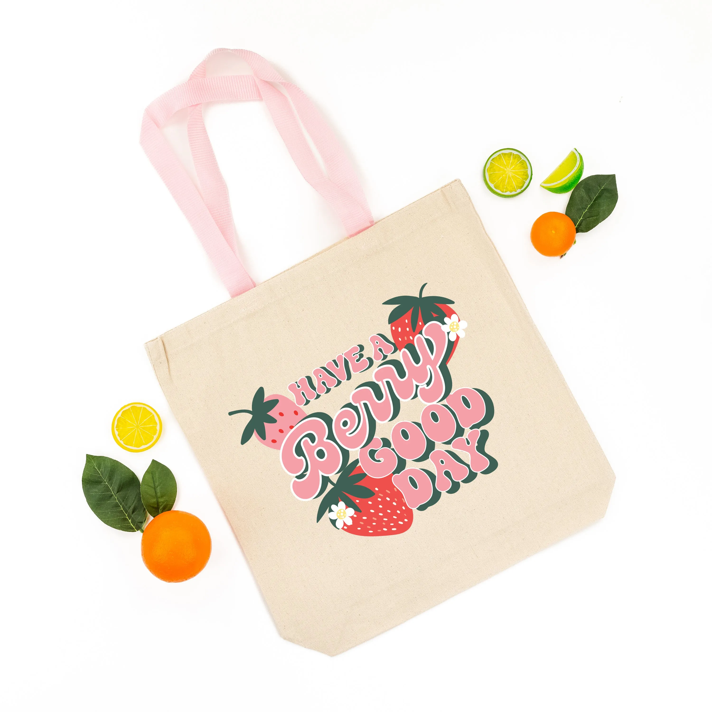 FRUIT TOTE - Choose Your Design and Handle Color