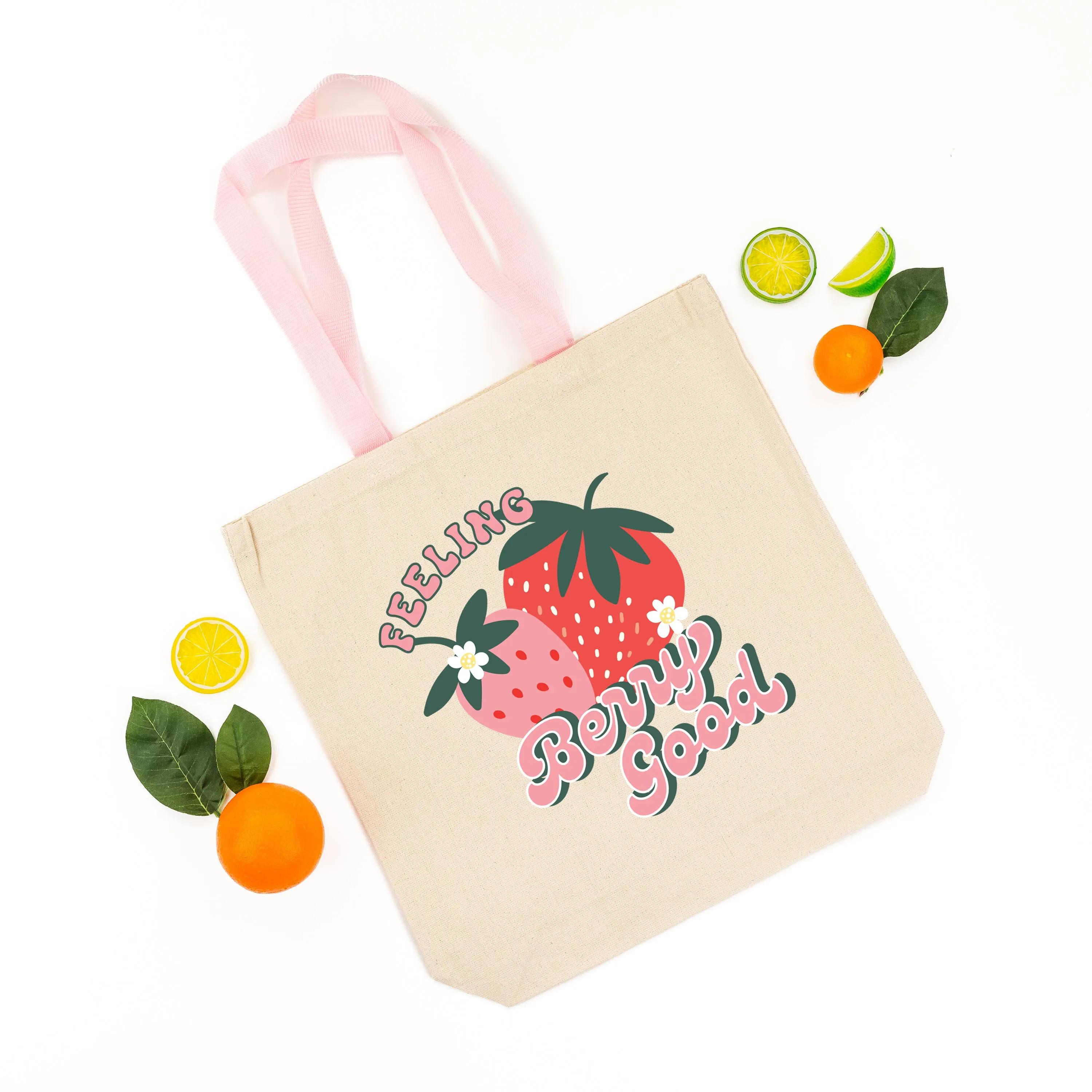 FRUIT TOTE - Choose Your Design and Handle Color