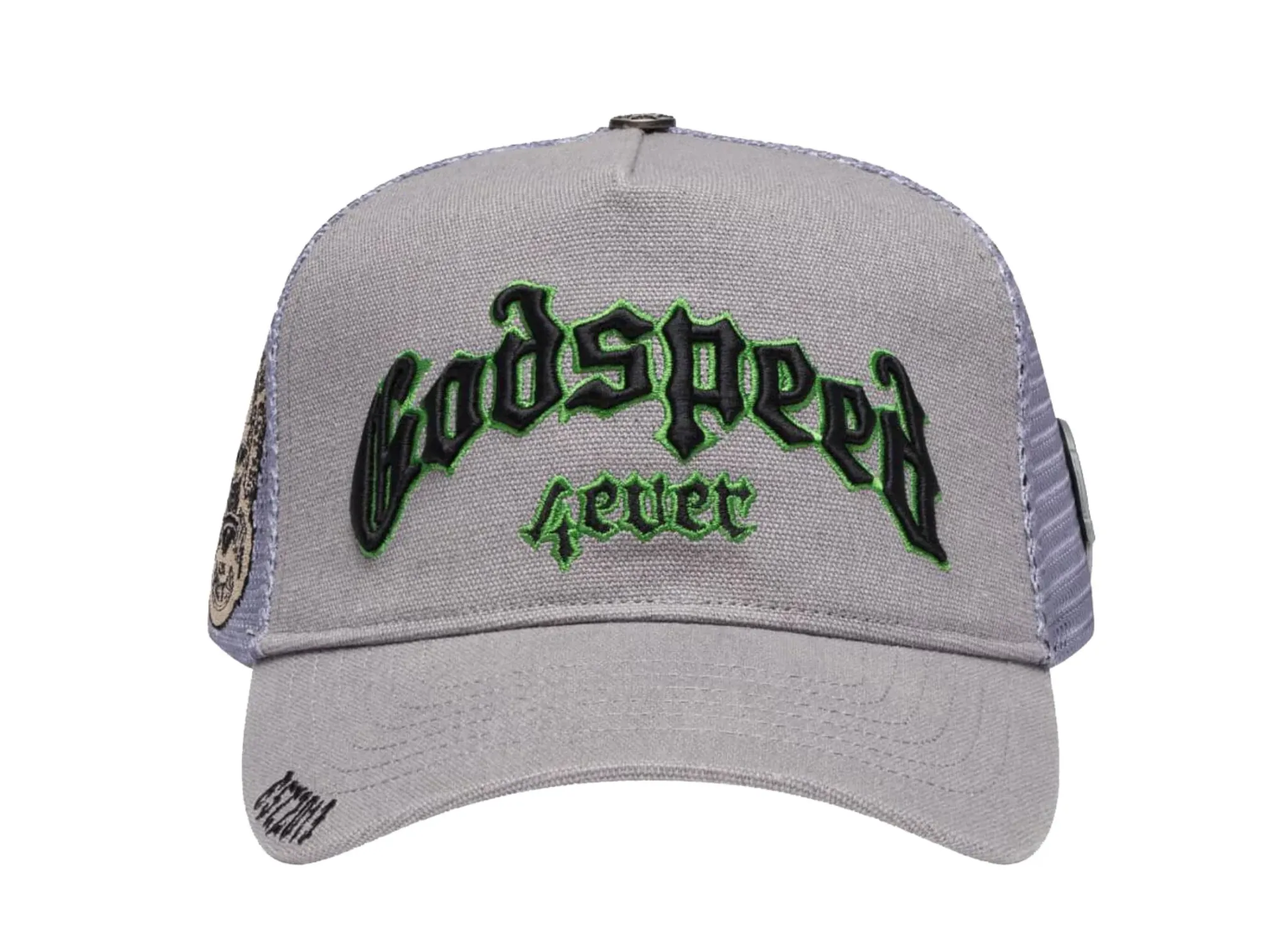 GodSpeed Forever Trucker Hat (Grey/Green)