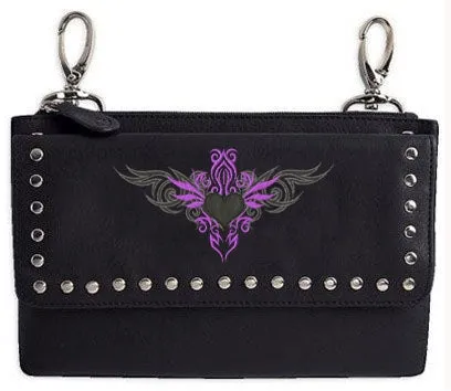 Hip bag purple tribal Heart