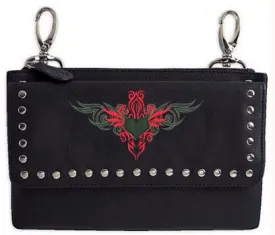 HL80156RED Hip pouch Tribal Heart Red