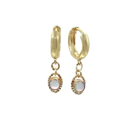 Hoops: Gold Fill Hoops with Fancy Opalite Links (EGH485OP)