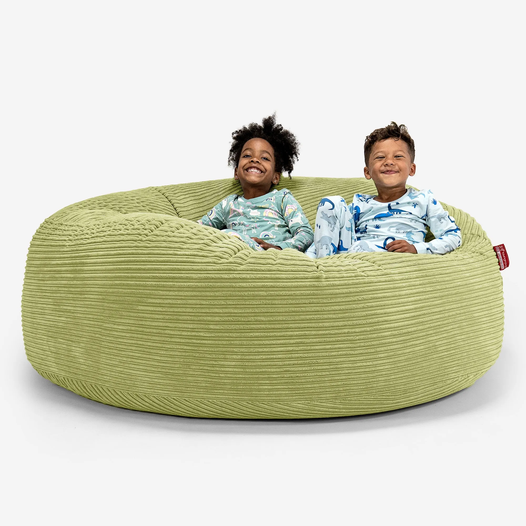 Huge Family Sized Kids Bean Bag 3-14 yr - Cord Lime Green