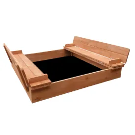 i Kids Sandpit Wooden Foldable Seat - 90cm