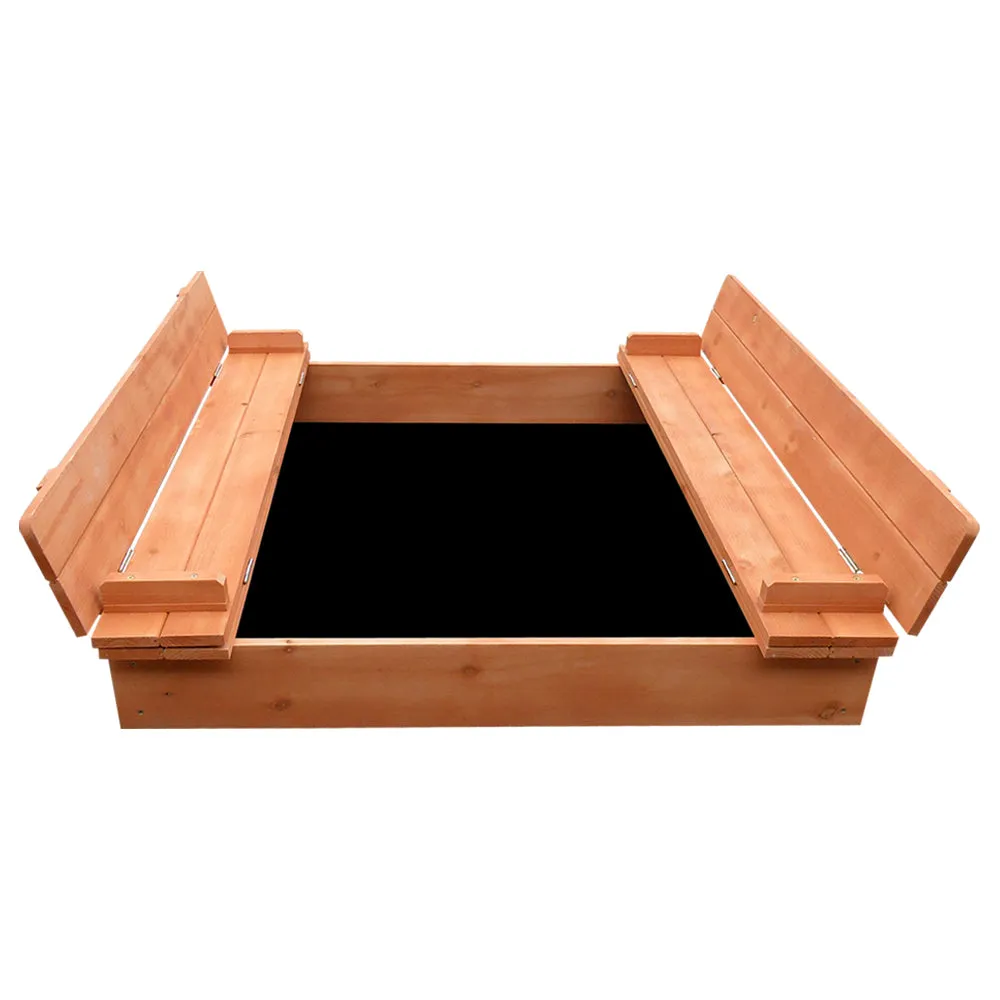 i Kids Sandpit Wooden Foldable Seat - 90cm