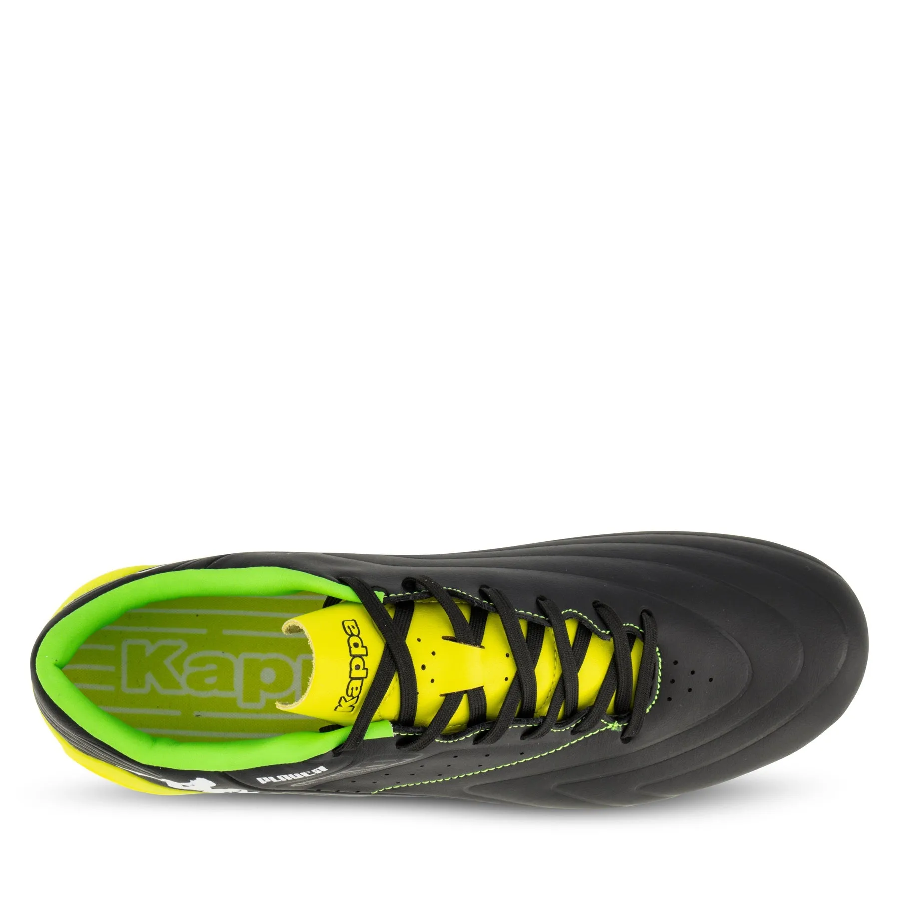 Kappa Mid Player FG Boots- Black/Yellow/Fluro Green