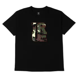 Kids True Logo Camo T-Shirt Black