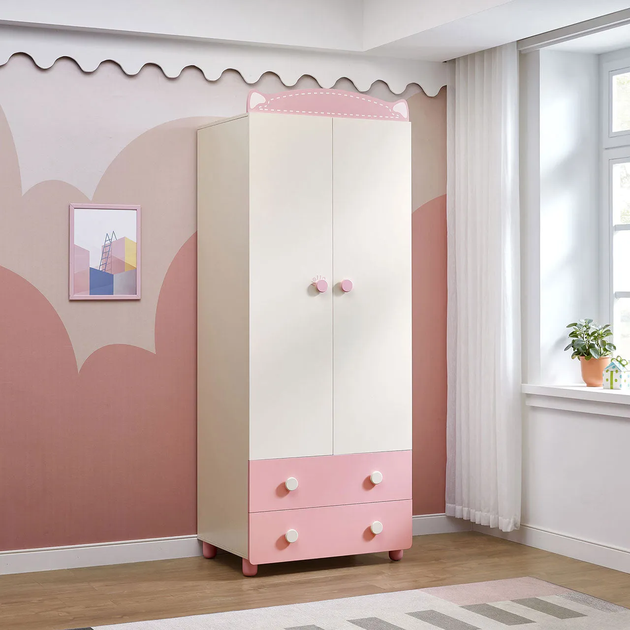 Kitty Cat Pink Wardrobe