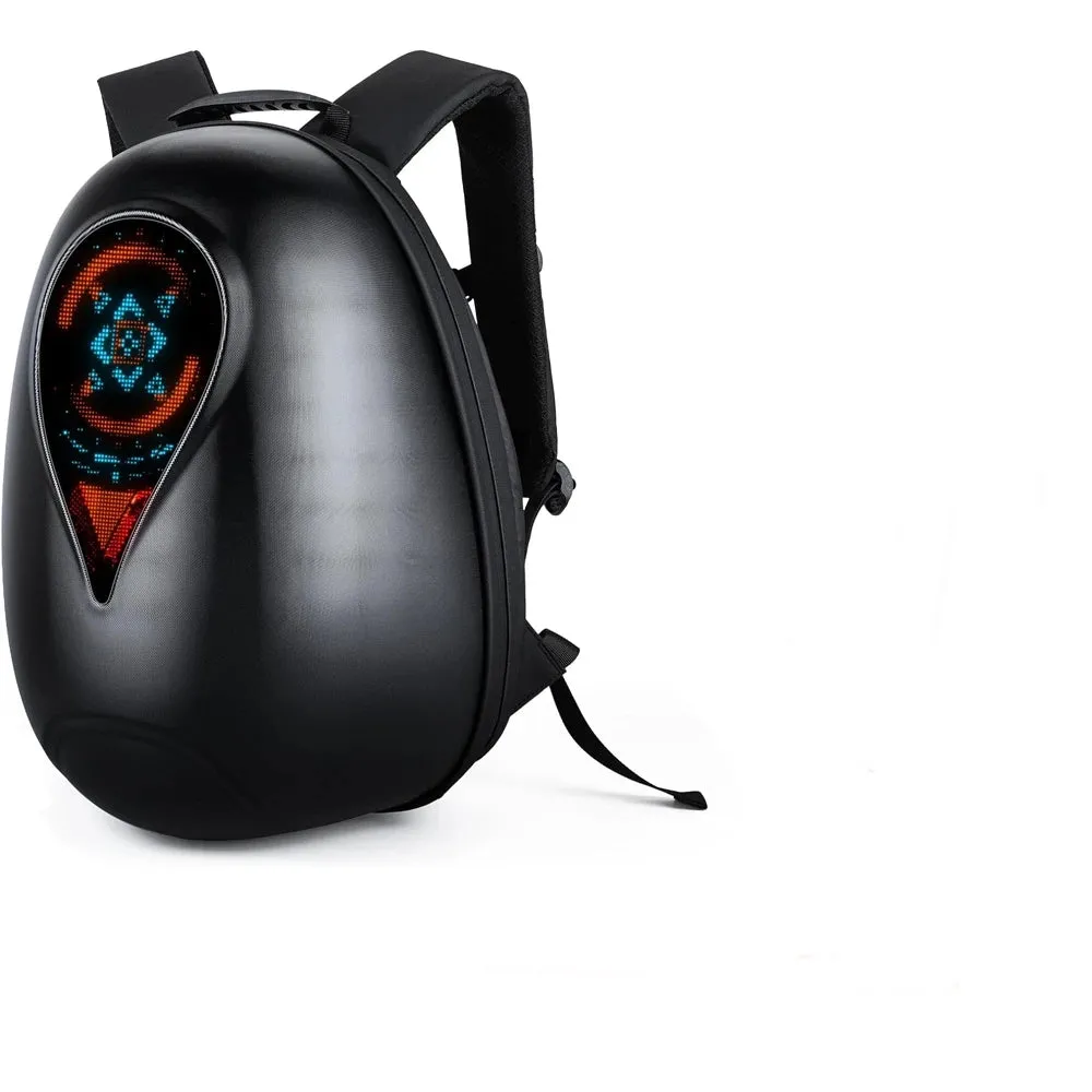 LED Smart Screen Fun Motorcycle Backpack