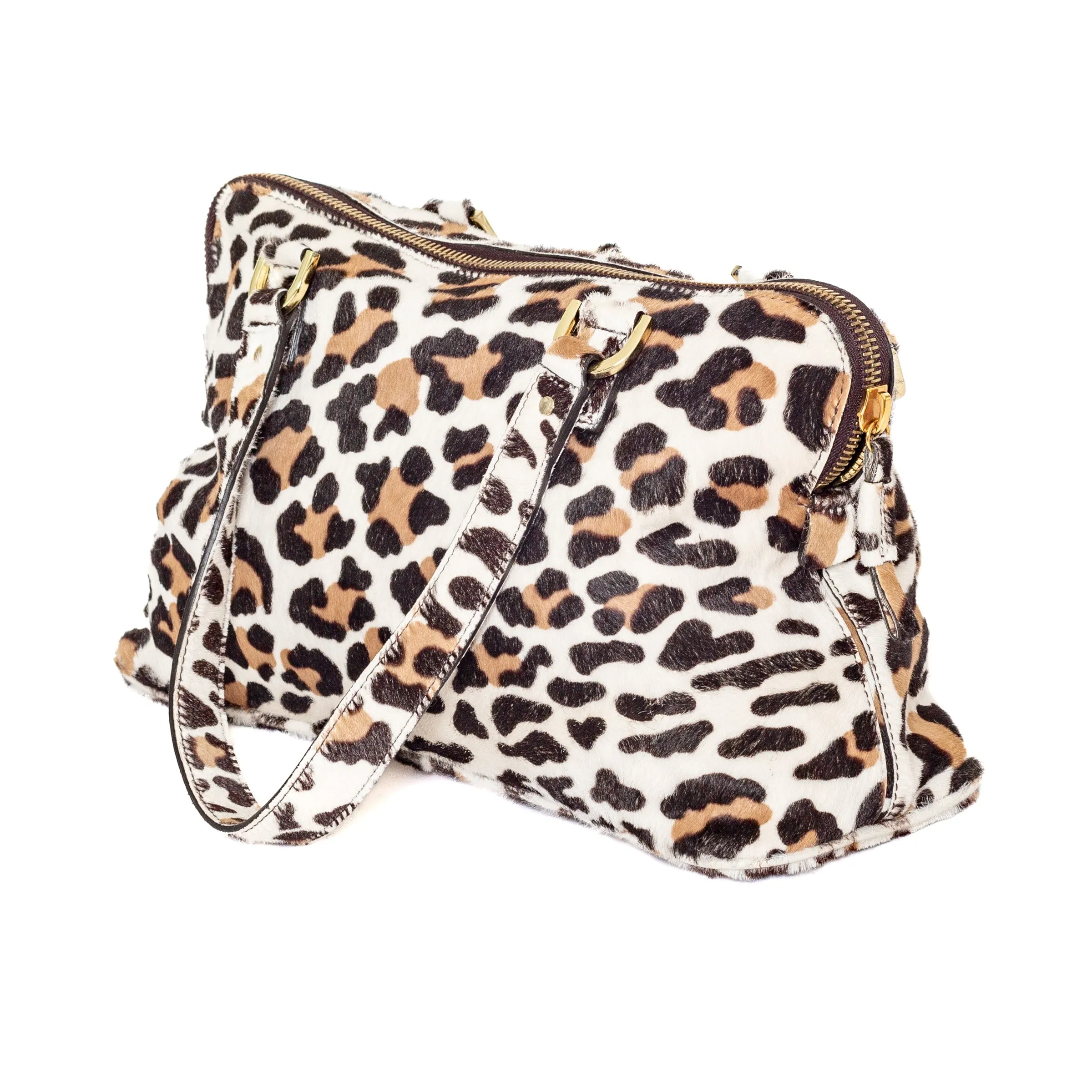 Leopard Print Pony Hair Bag