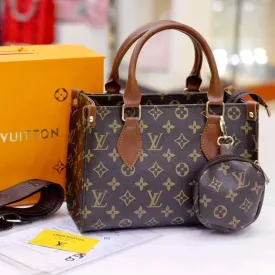 LOUIS VUITTON On The Go P.M Women's Handbag (Brown Small Logo)